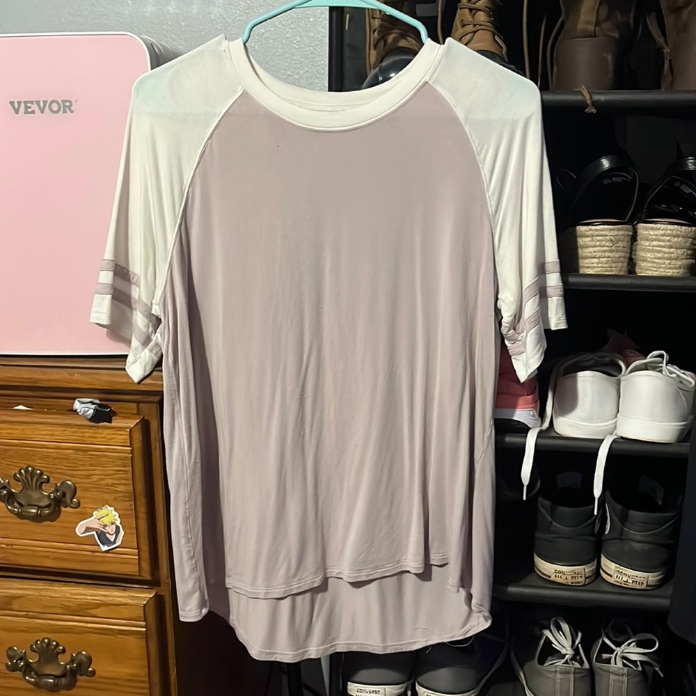 Purple And White T-Shirt